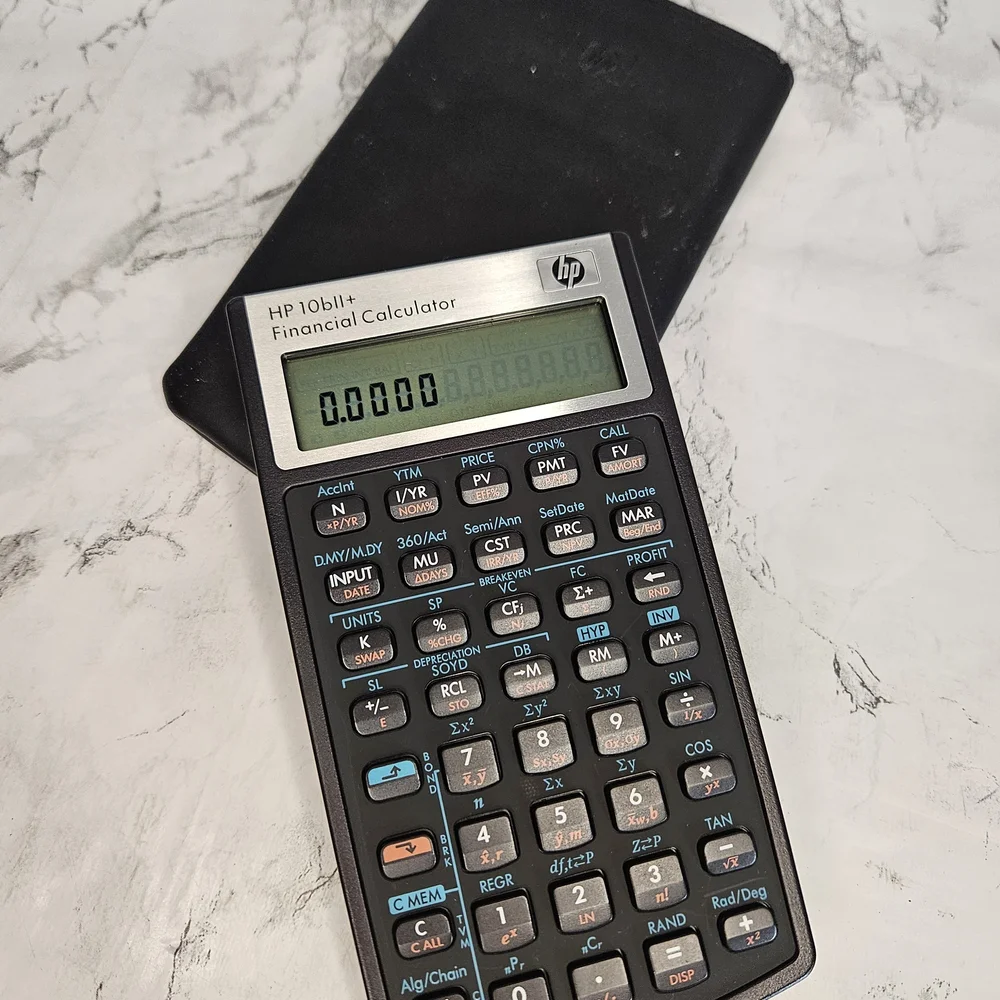 HP 10bII+ Financial Calculator with Case
